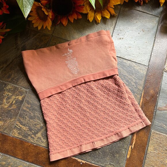 Free People “Intimately” Strapless Camisole Tube Top in Terra Cotta - Picture 8 of 8